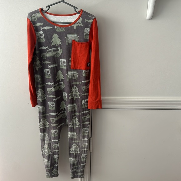 PLAY condition Rags to Raches Pacific Northwest Long Sleeve Pocket Romper 5/6 - Picture 2 of 11